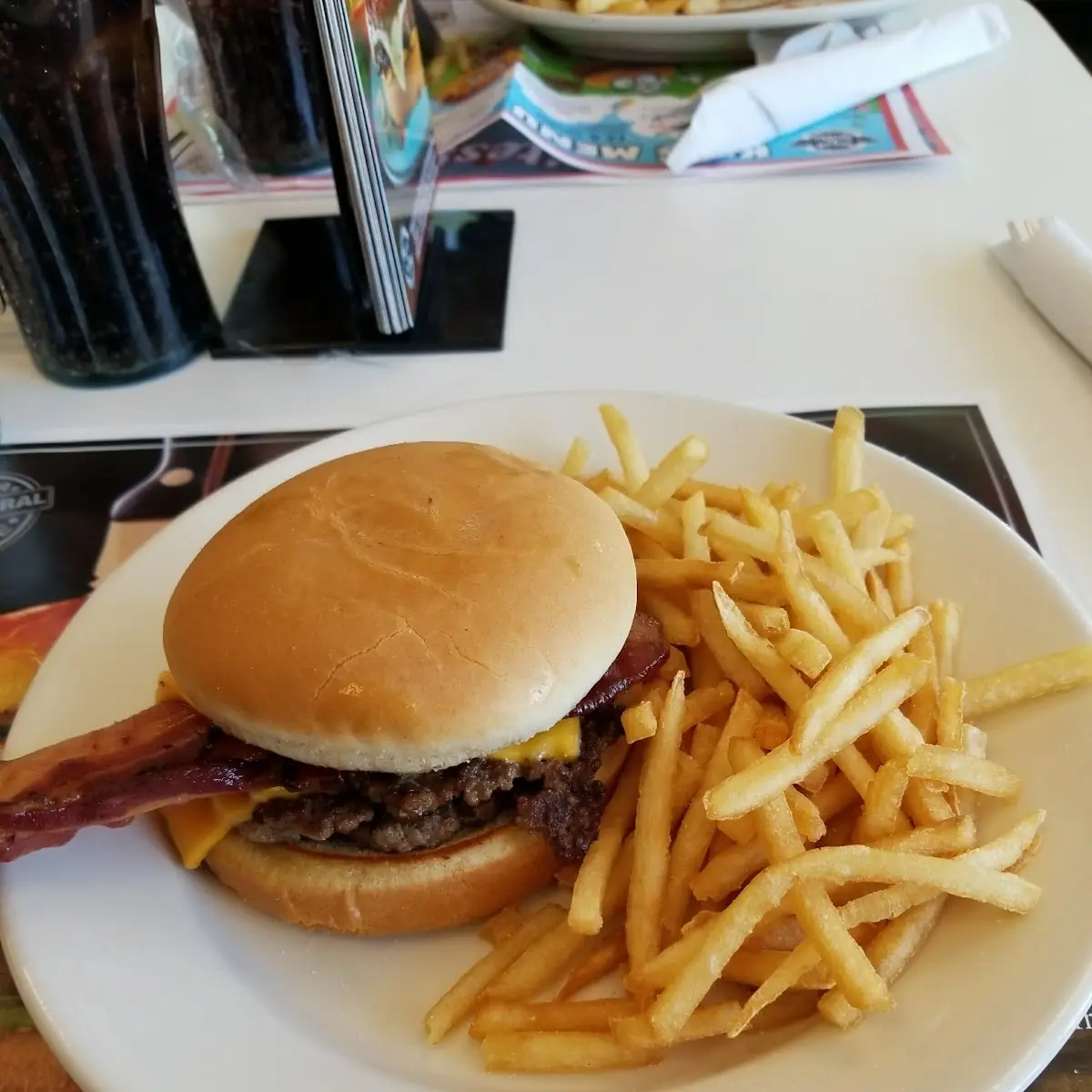 Double Cheeseburger and Fries