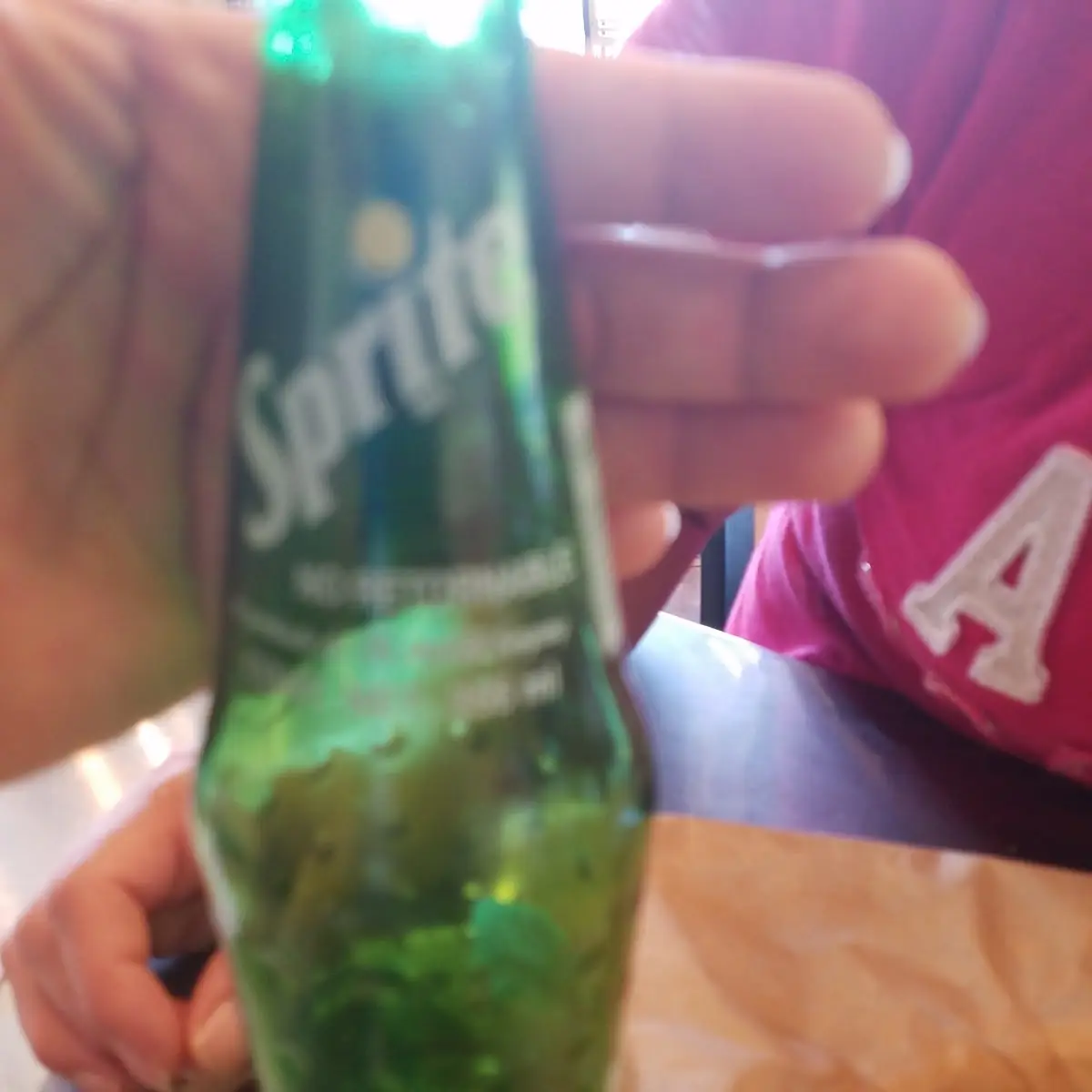 Sprite on a Glass Bottle from Mexico