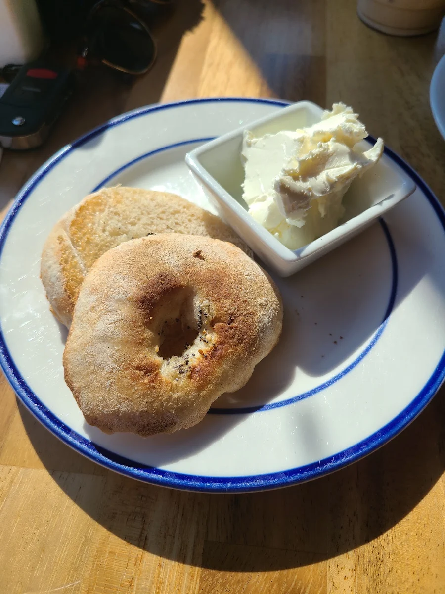 Bialy with Cream Cheese