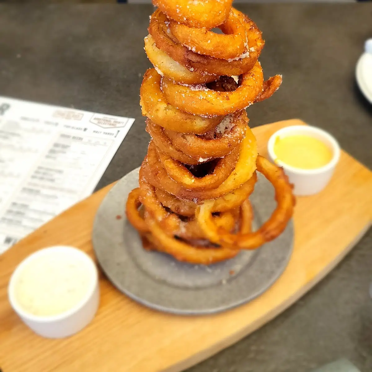 Onion Ring Tower Appetizer