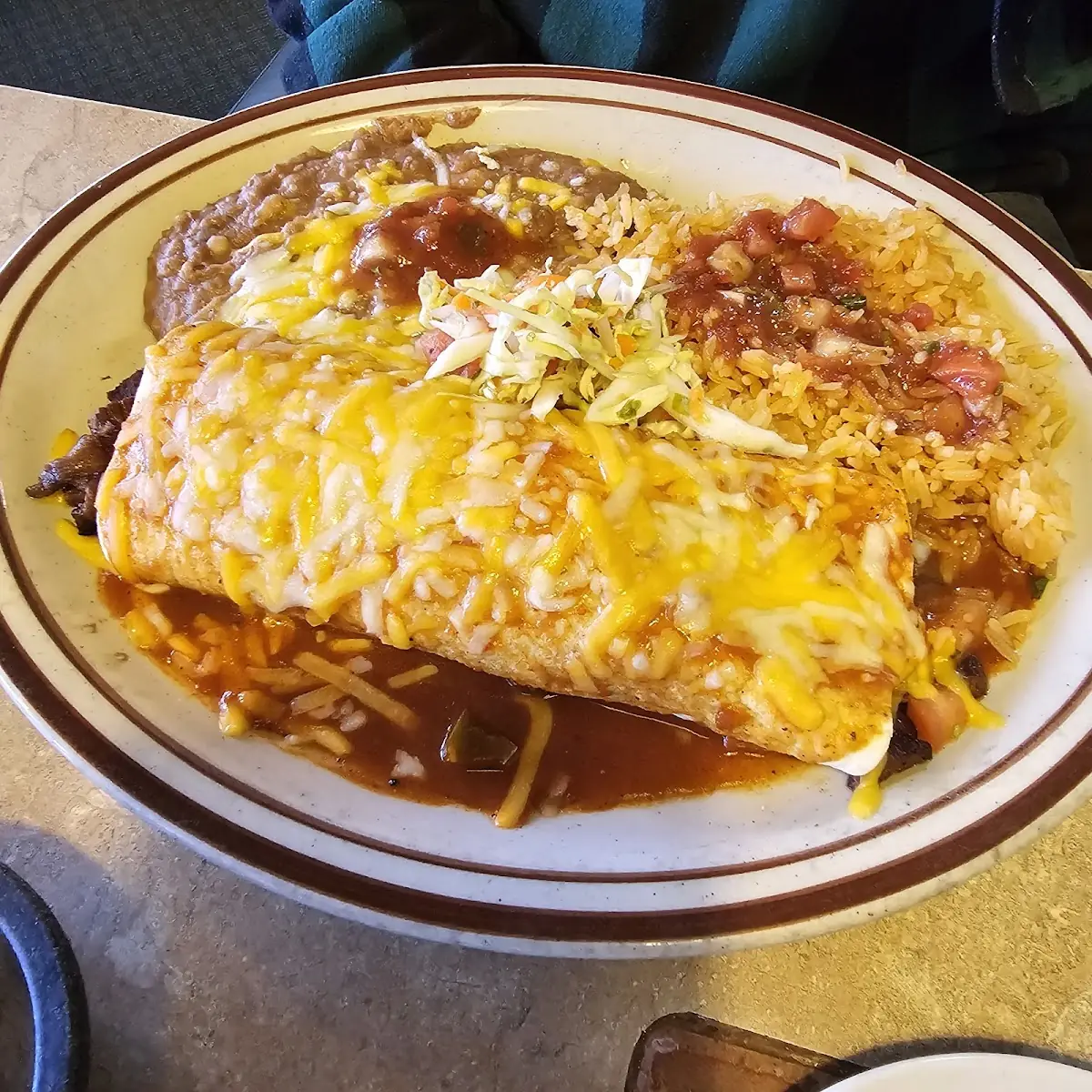 Wet Burrito Beef Burrito