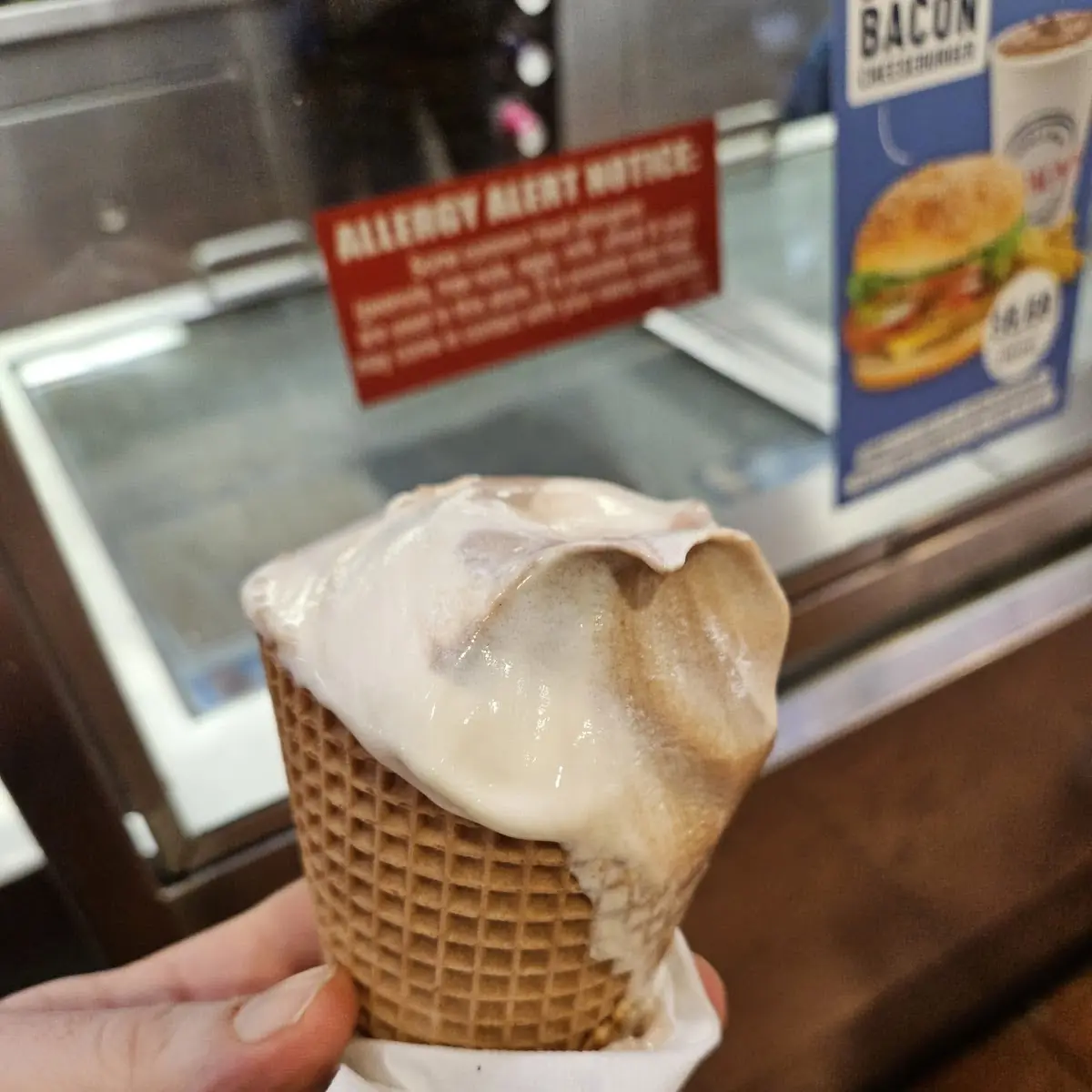 Frozen Yogurt on a Waffle Cone