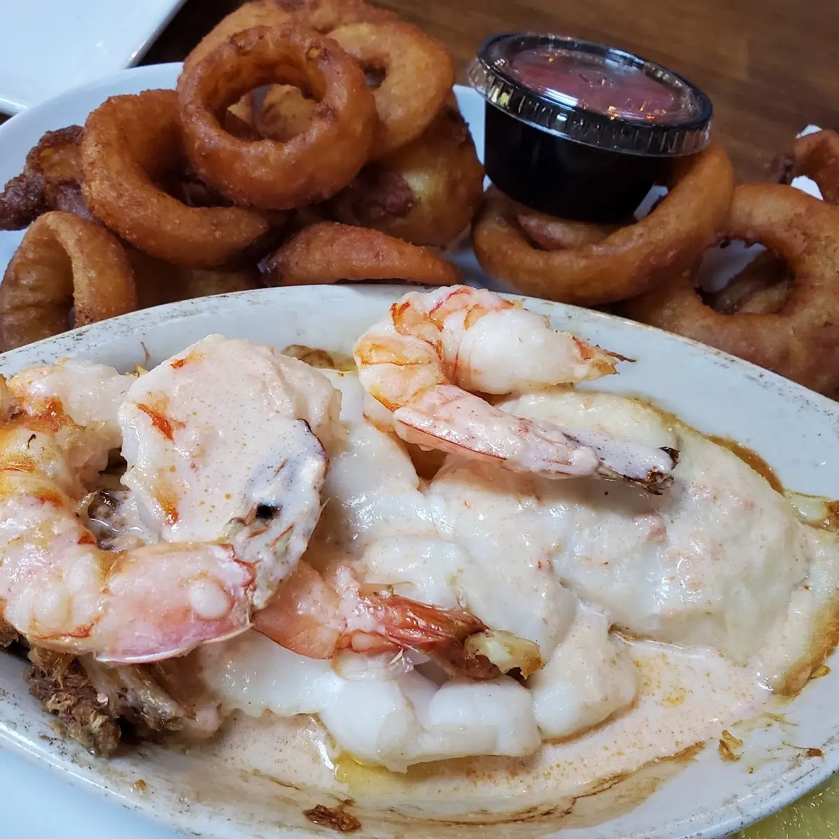 Steak & Fried Shrimp