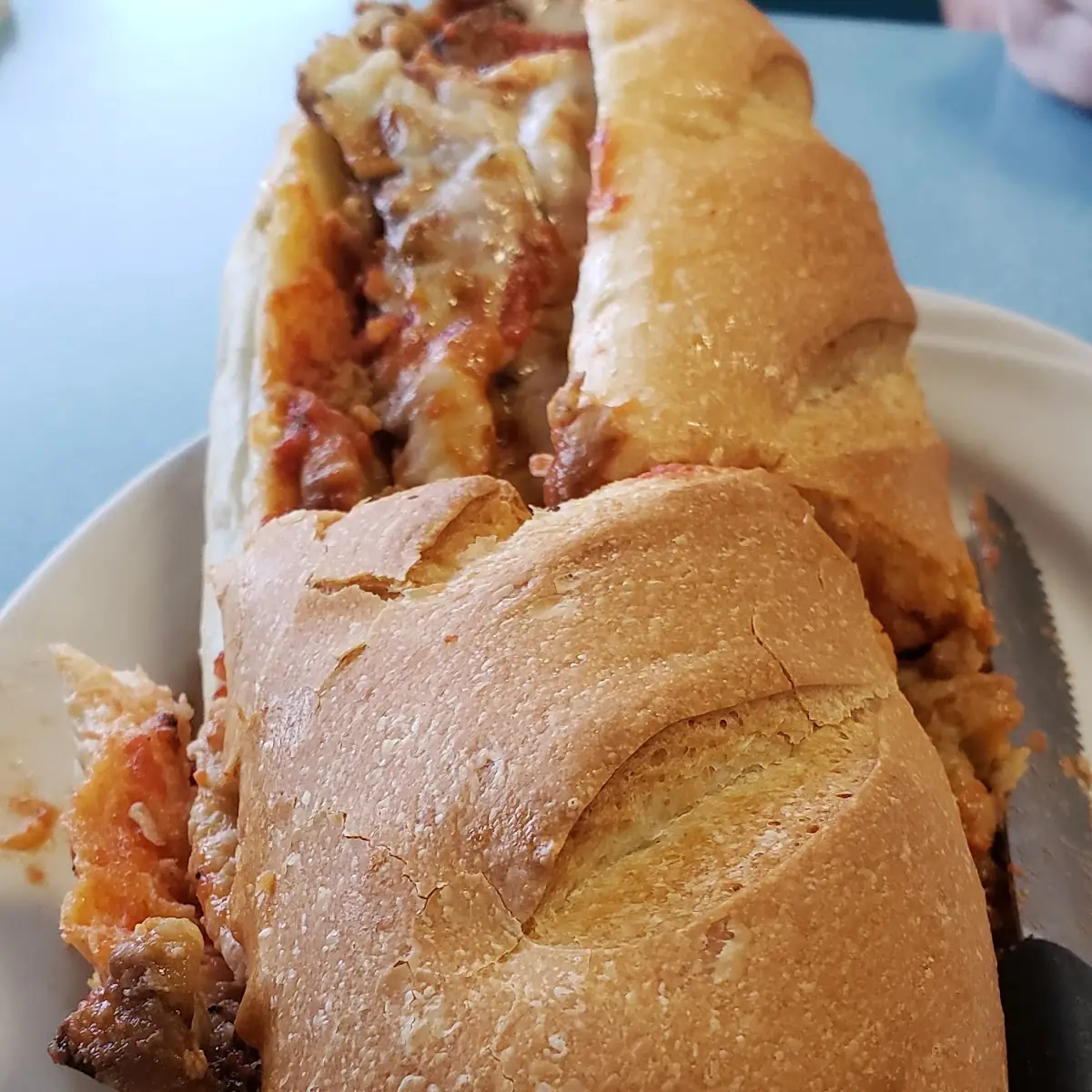 Egg Plant Parmesan Sandwich