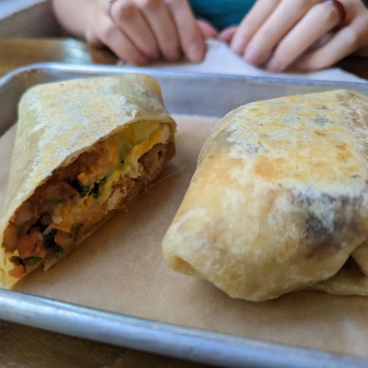 Vegan Philly Cheesesteak Burrito