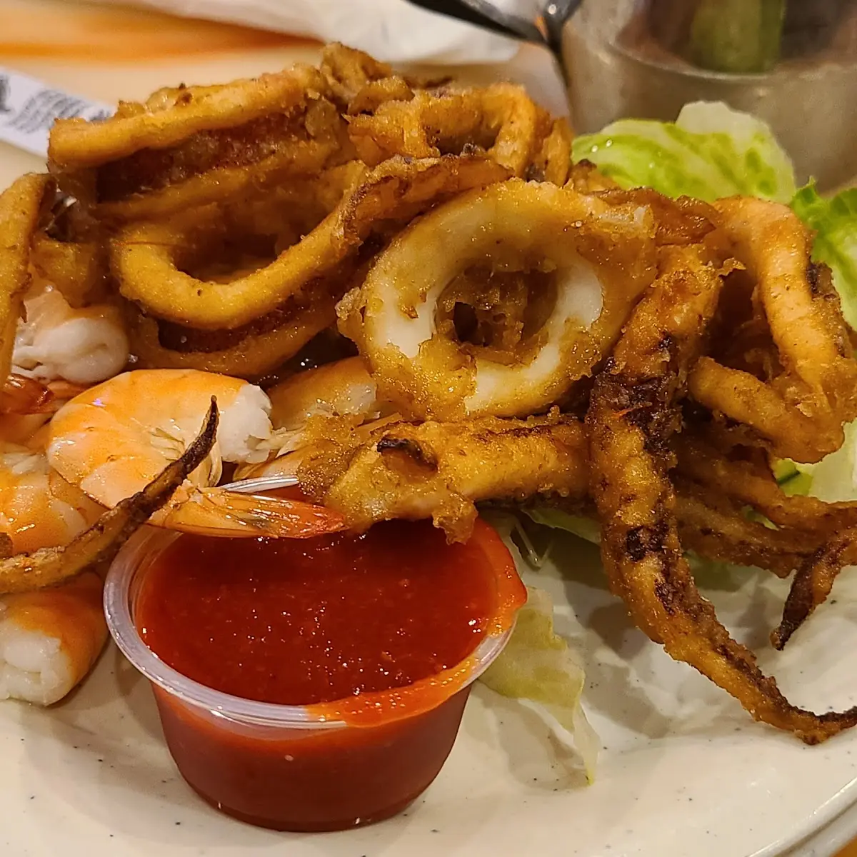 Salad Bar Shrimp Calamari