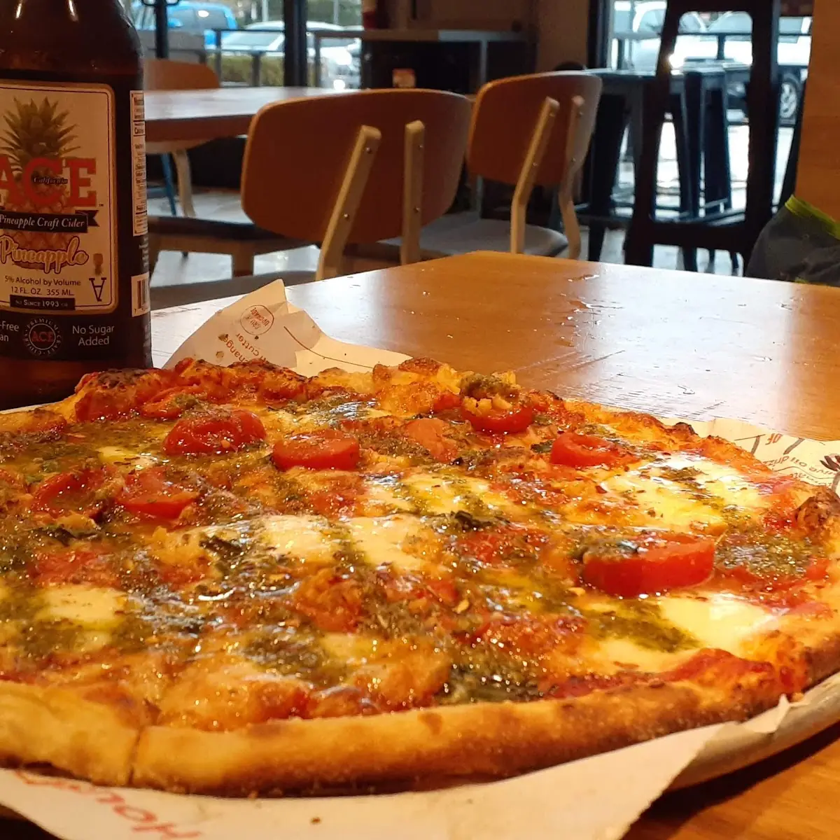 Red Vine Pizza and Stella Artois