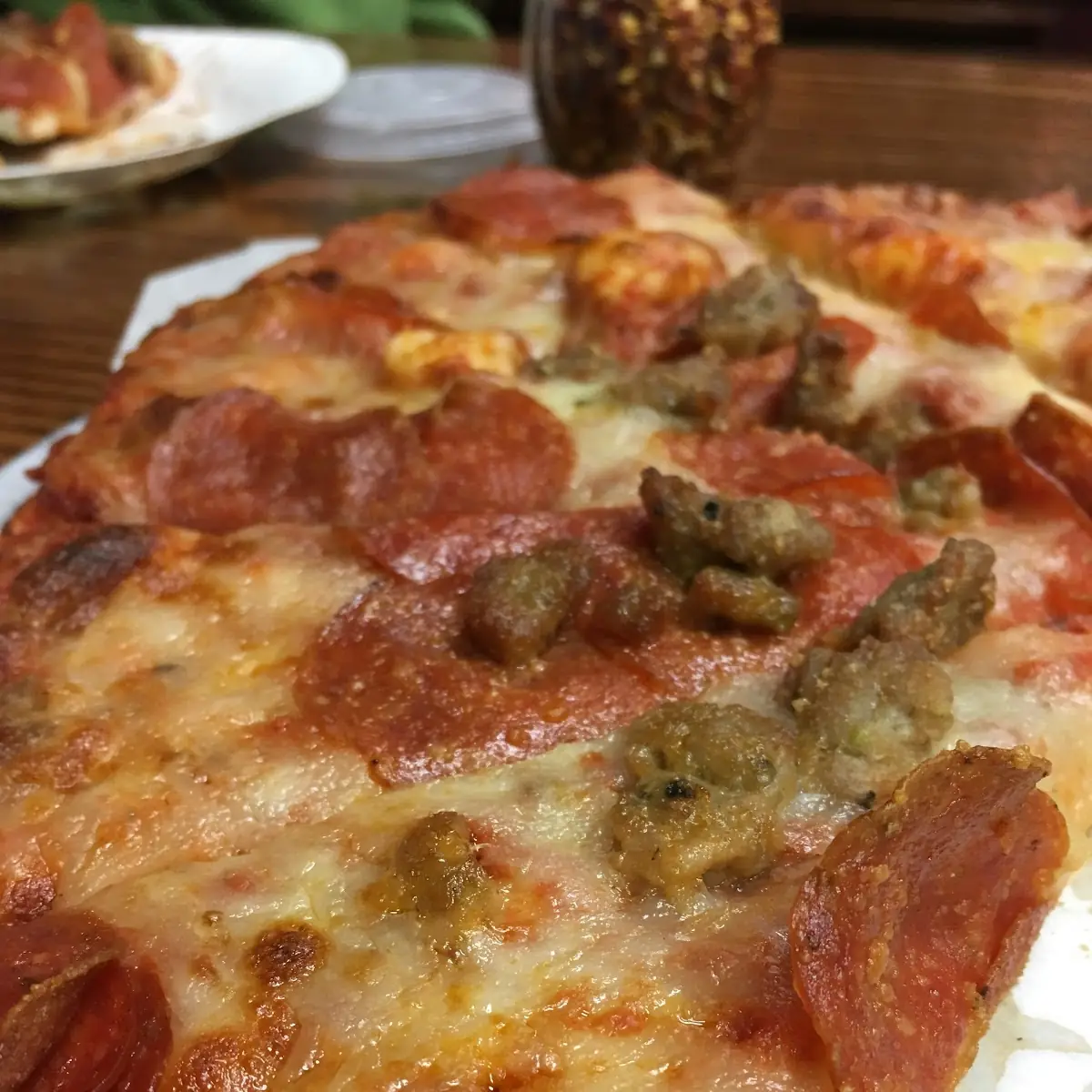 Pepperoni and Sausage Pizza
