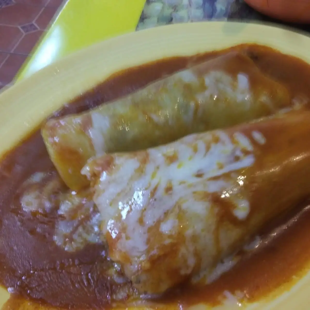 Beef Taco Tamale & Beef Enchilada