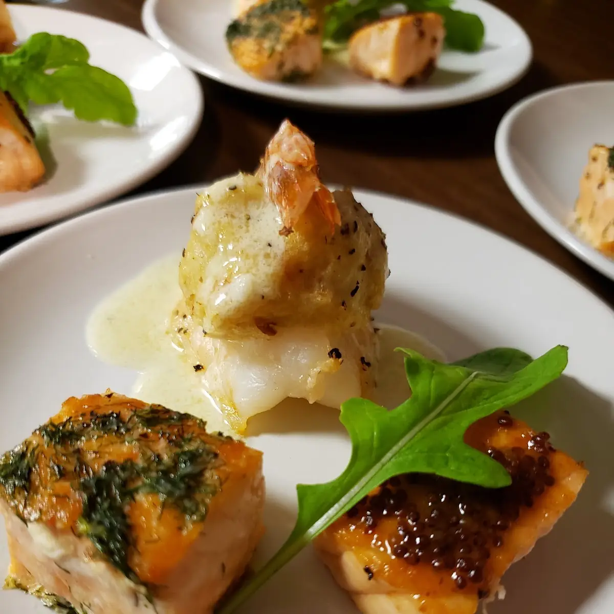 Stuffed Shrimp & Salmon