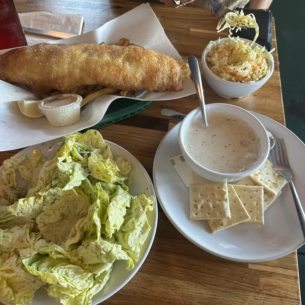 Fish and Chips Salad