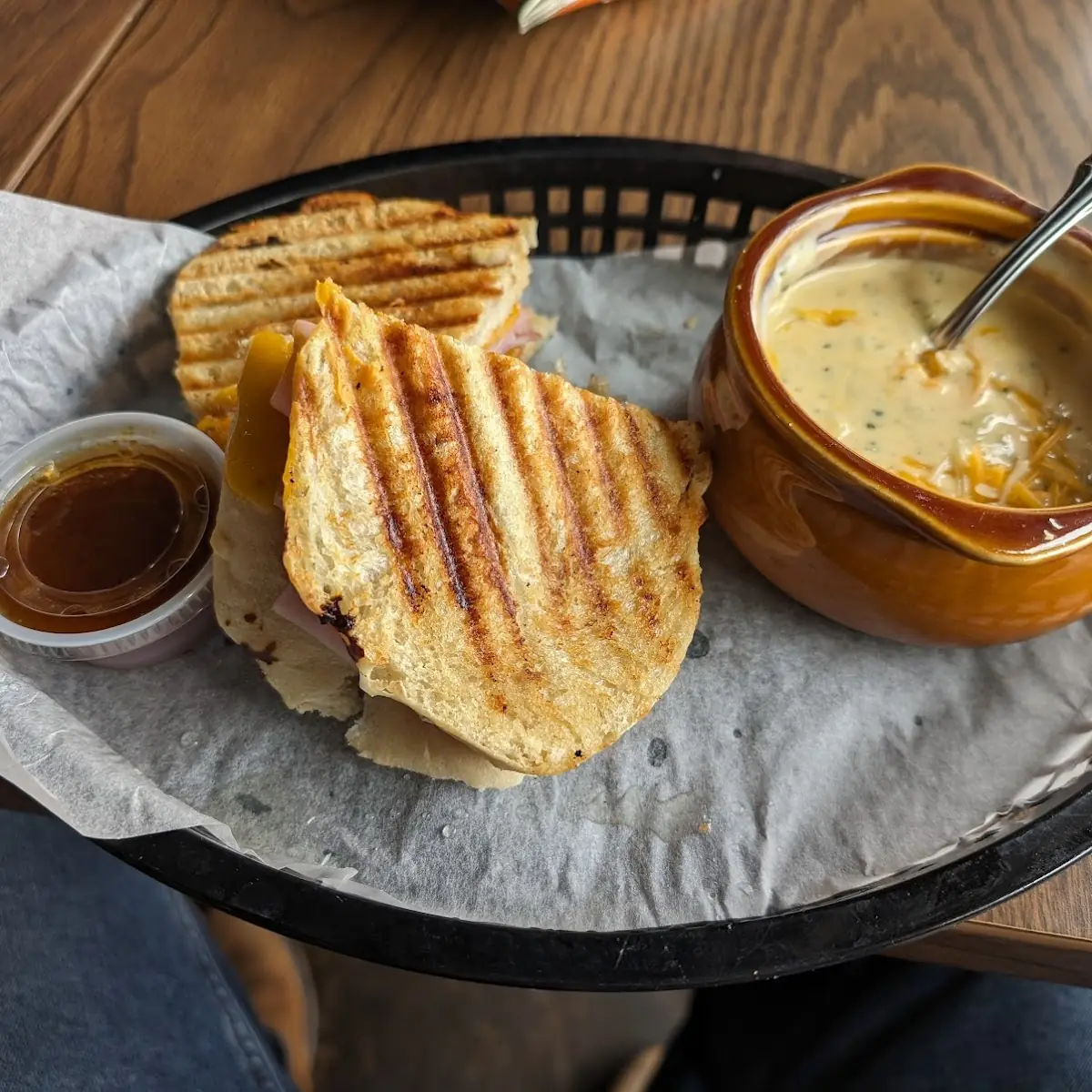 Ham and Cheese Sandwich Broccoli Cheddar Soup