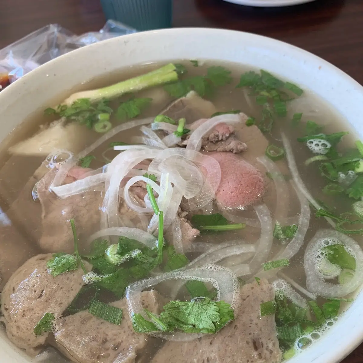 Beef Pho with Meatballs