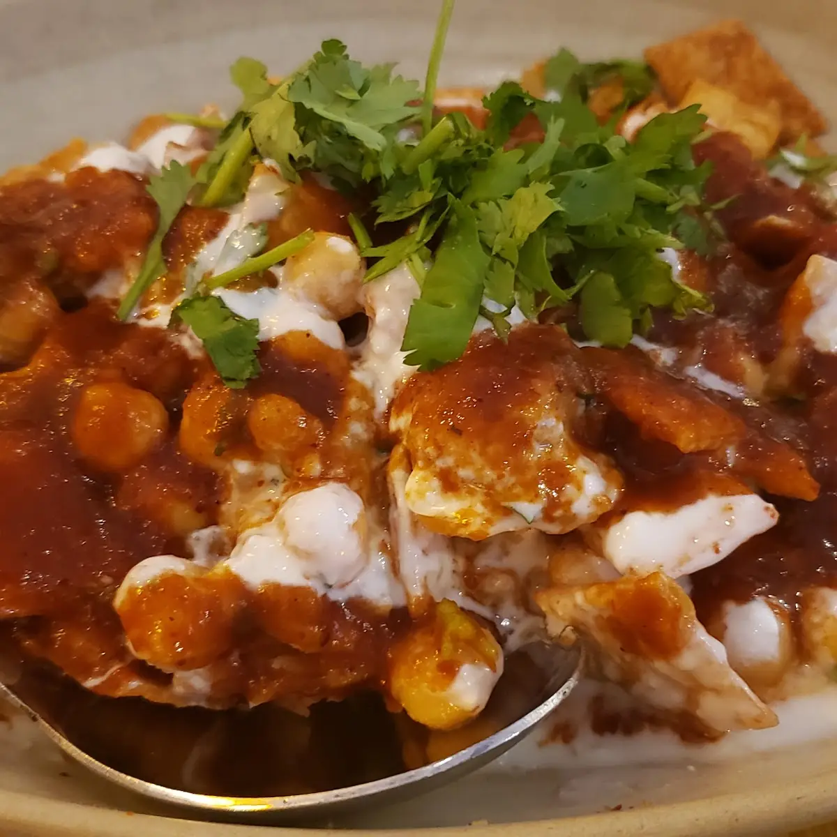 Meat Samosa Chaat