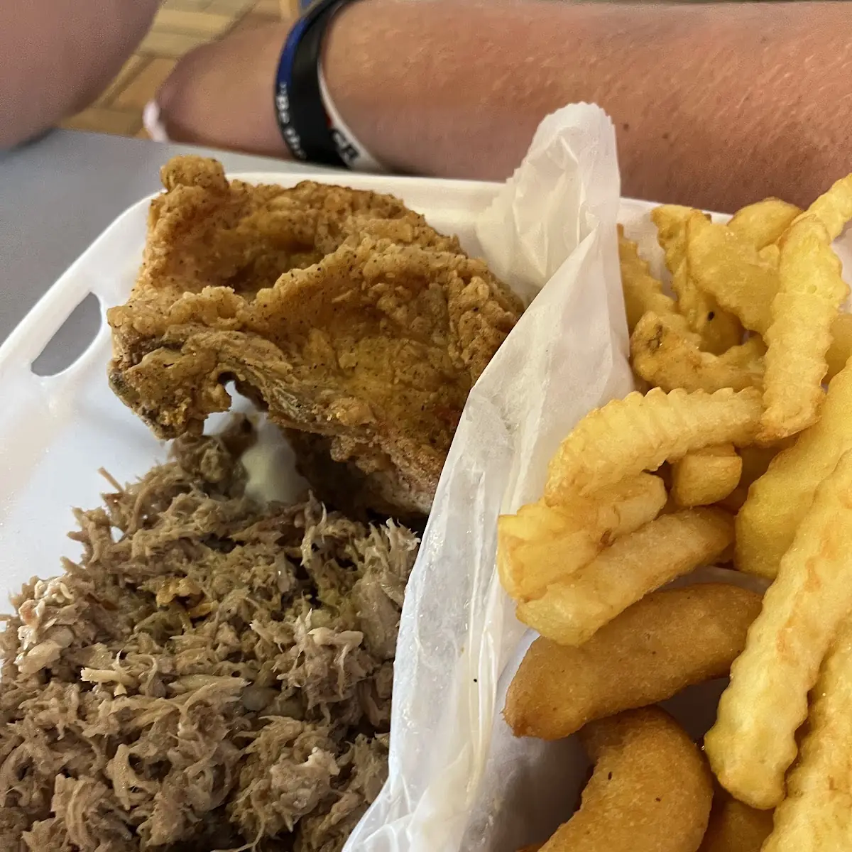 Pulled Pork and Chicken Plate