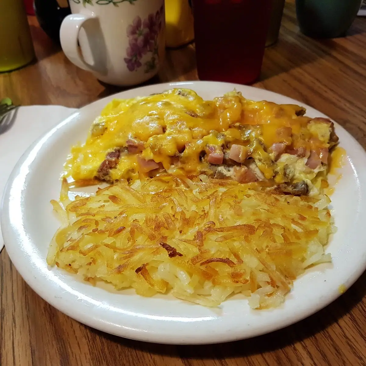 Western Omelette and Hashbrowns