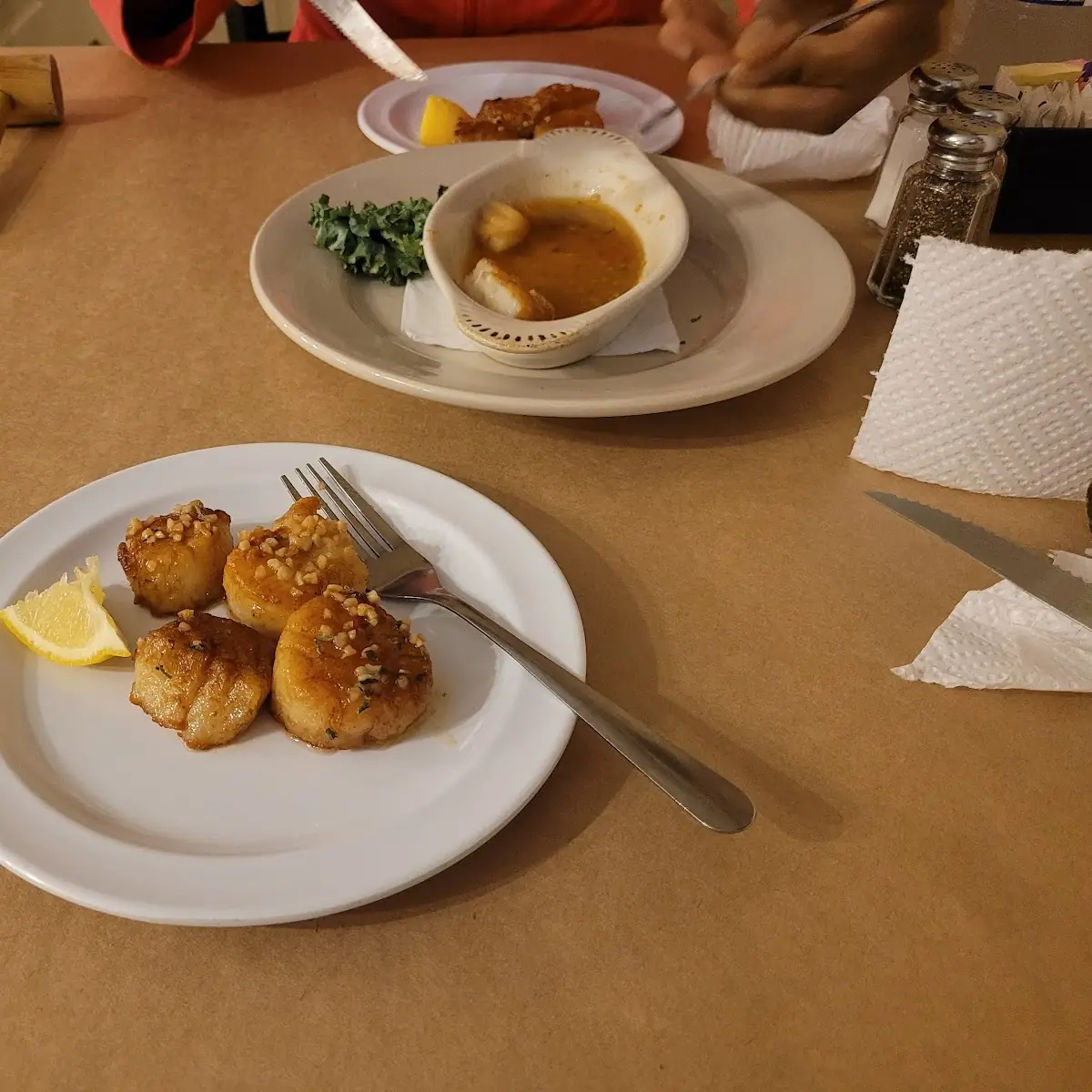 Scallops with Garlic Sauce