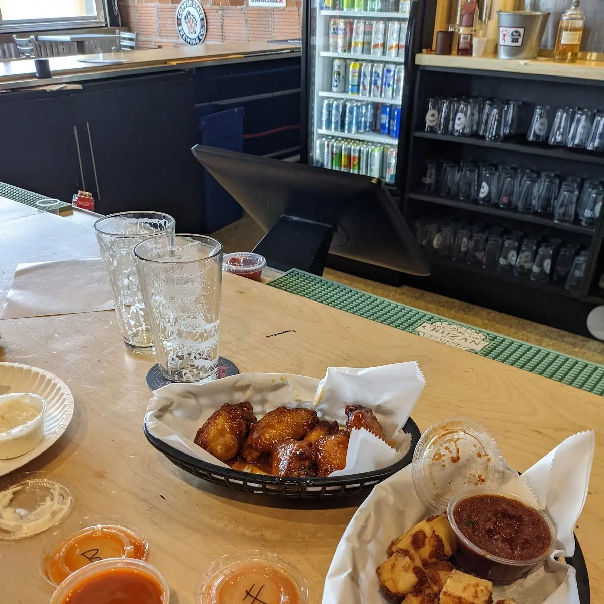 Wings and Cheese Curds