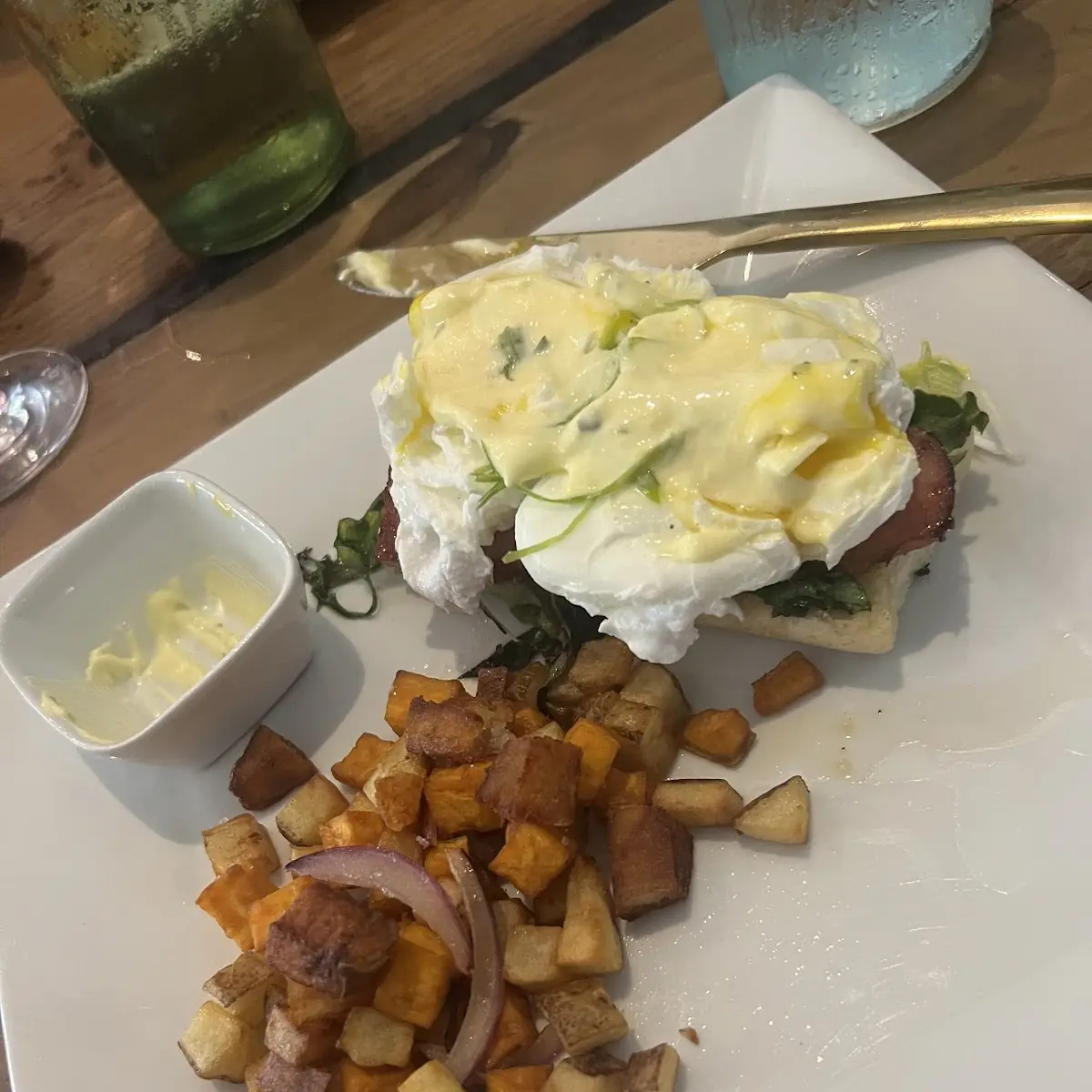 Eggs Benedict with Potato Hash
