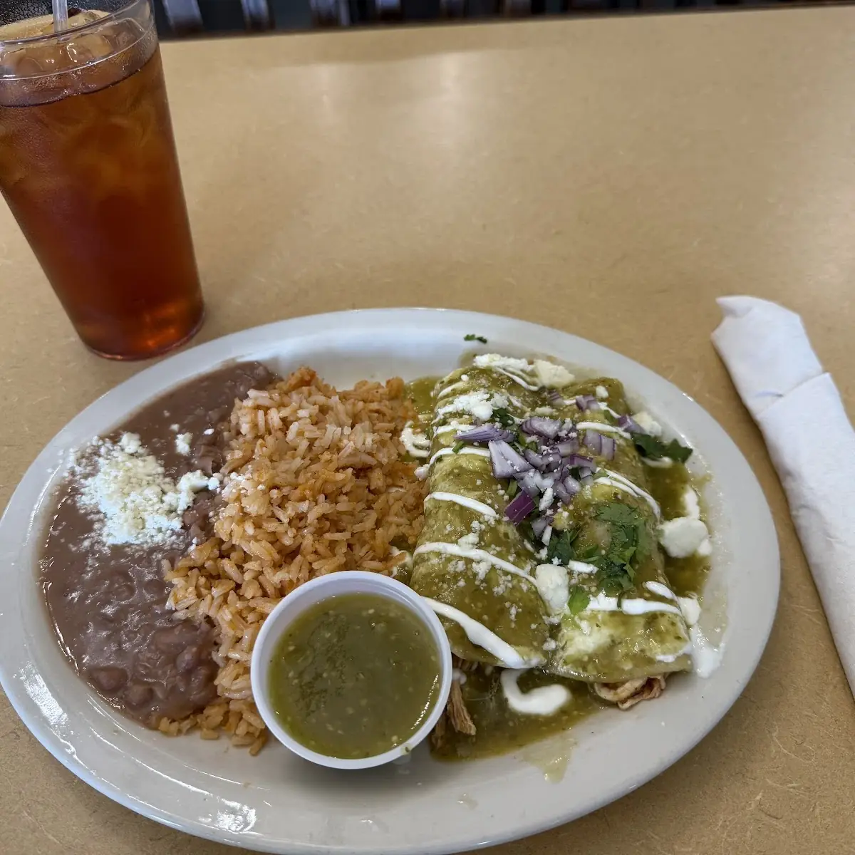 Chicken Enchiladas with Green Chilies