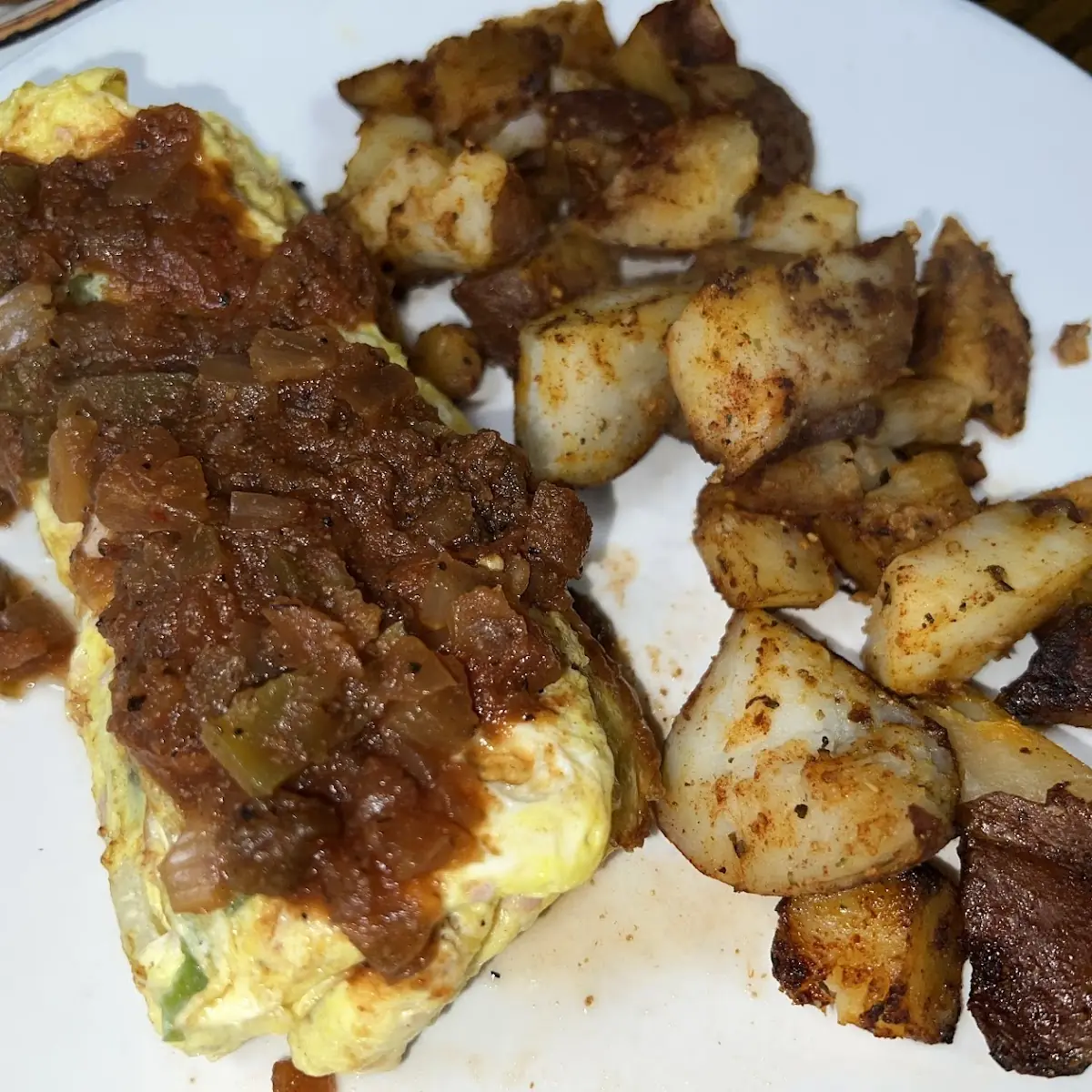 Beef Hash Omelette