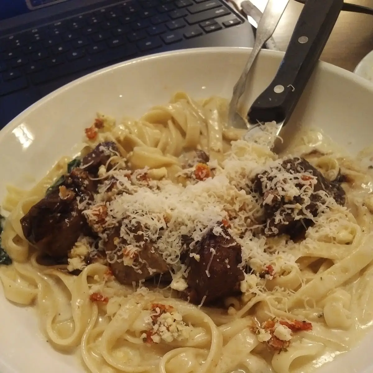Steak Gorgonzola Alfredo