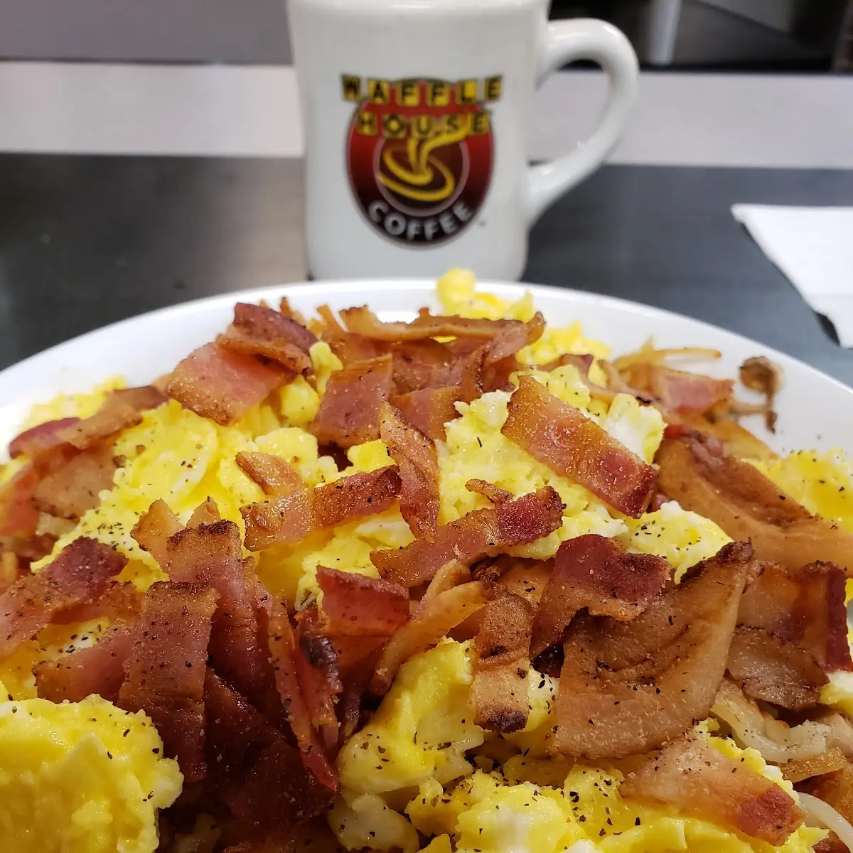 Hash Brown Bacon Egg and Cheese