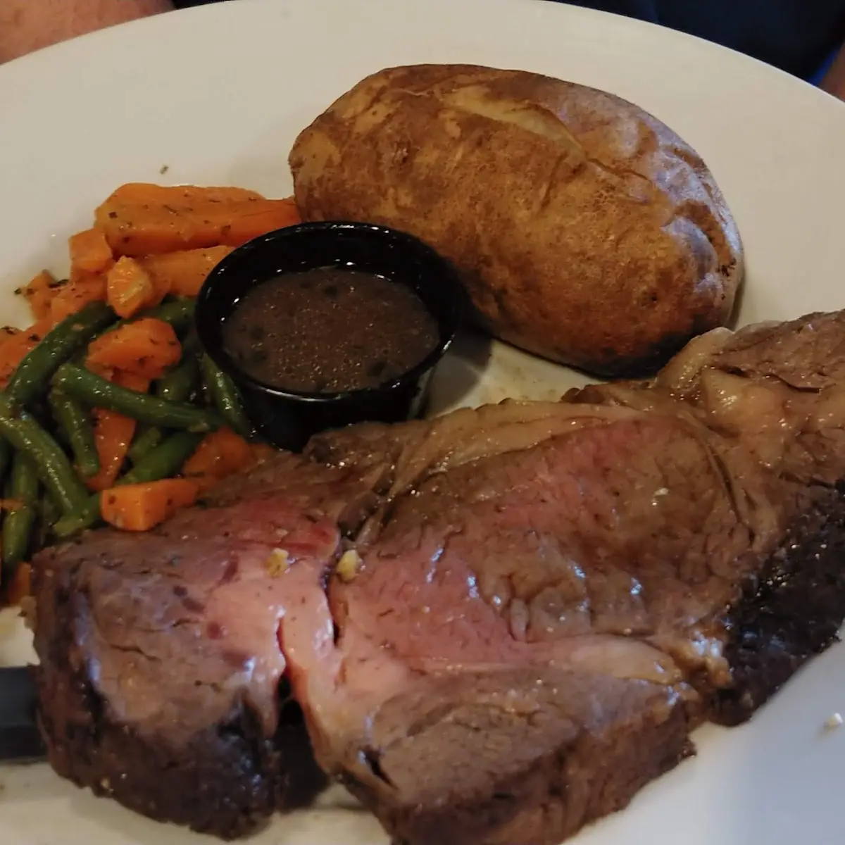 Prime Rib Dinner with Baked Potato