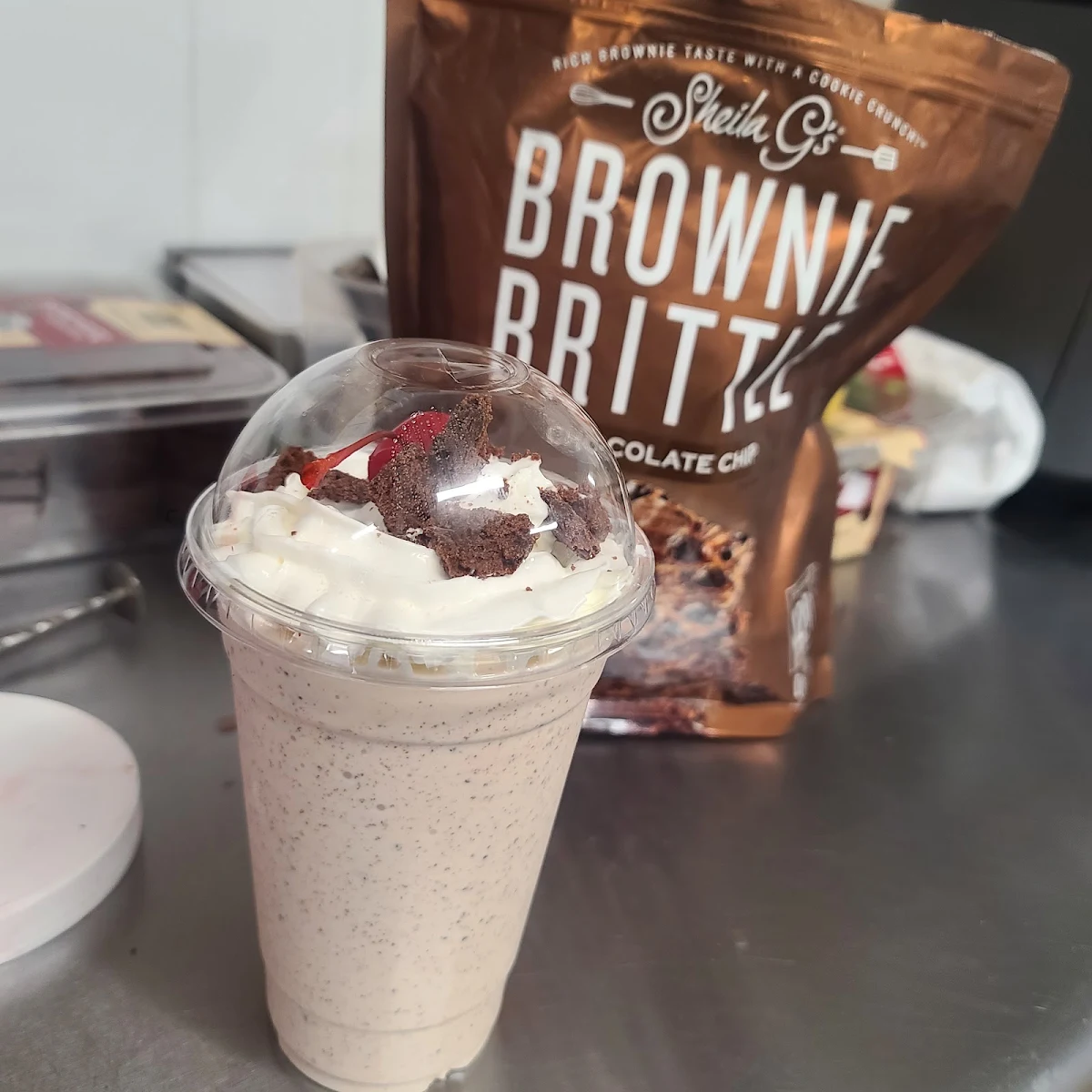 Twisted Brownie Brittle Milk Shake