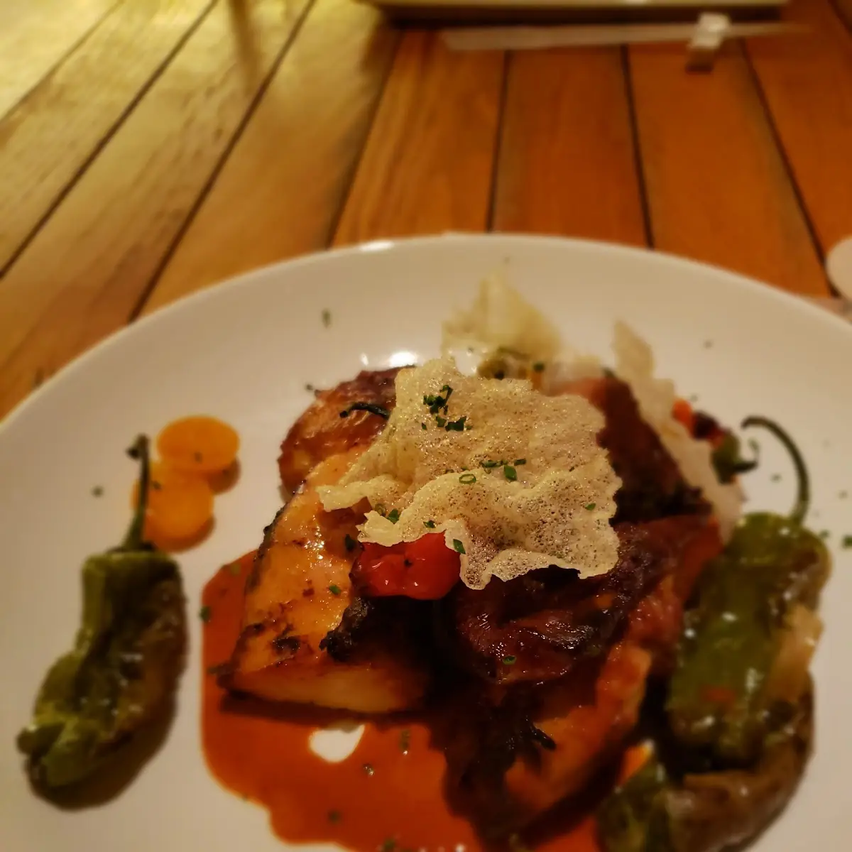 Morimoto 'Pork Chop and Applesauce'