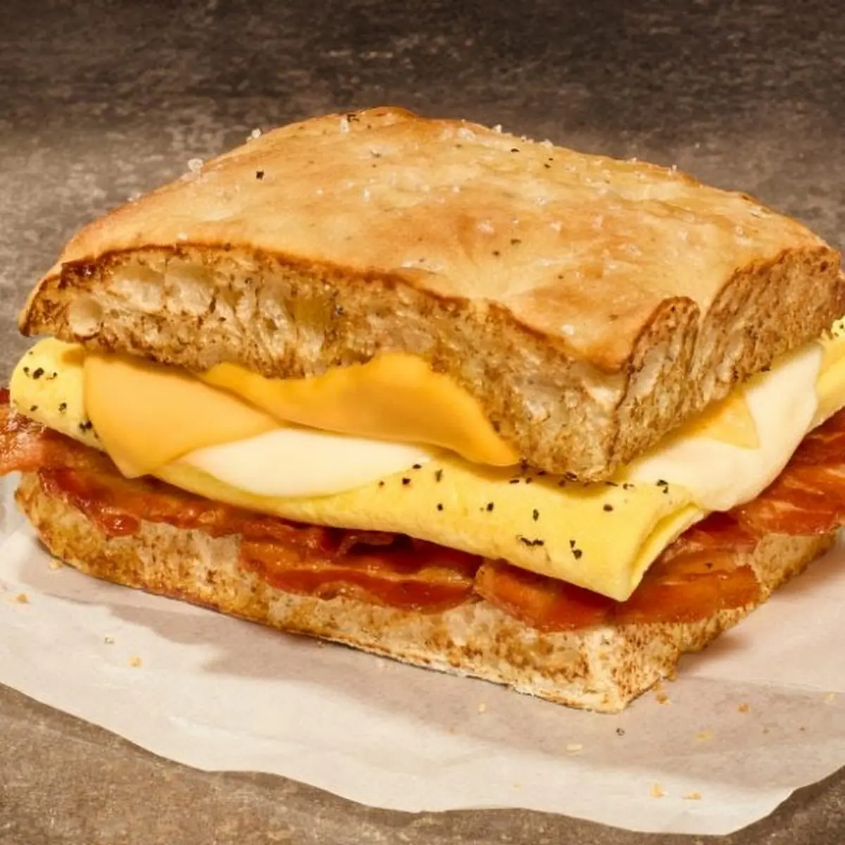 Ciabatta Bacon Egg & Cheese Sandwich
