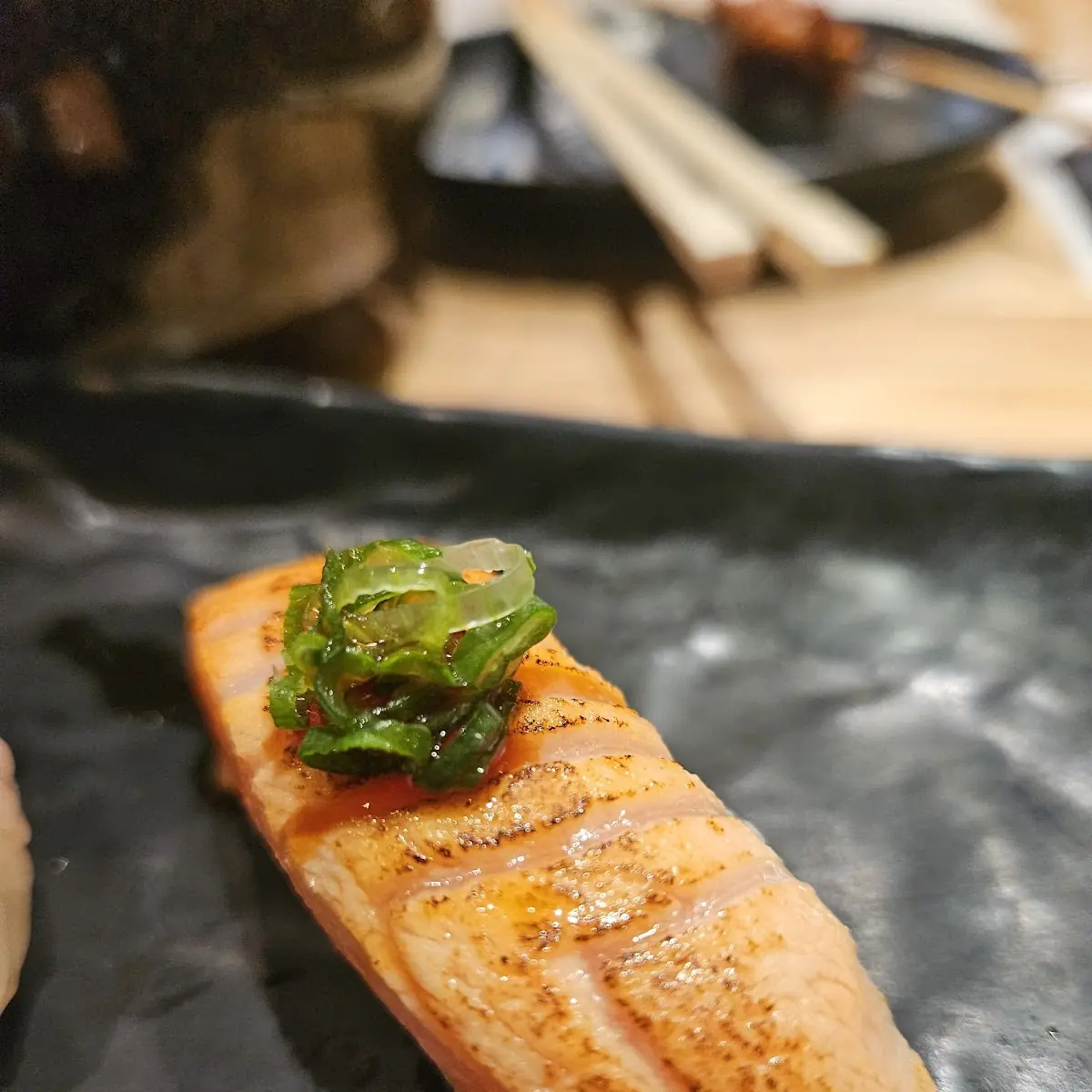 Seared Salmon Belly Nigiri