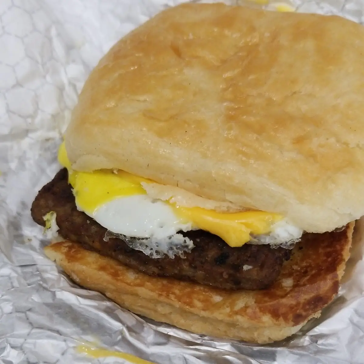 Sausage Egg and Cheese Croissant