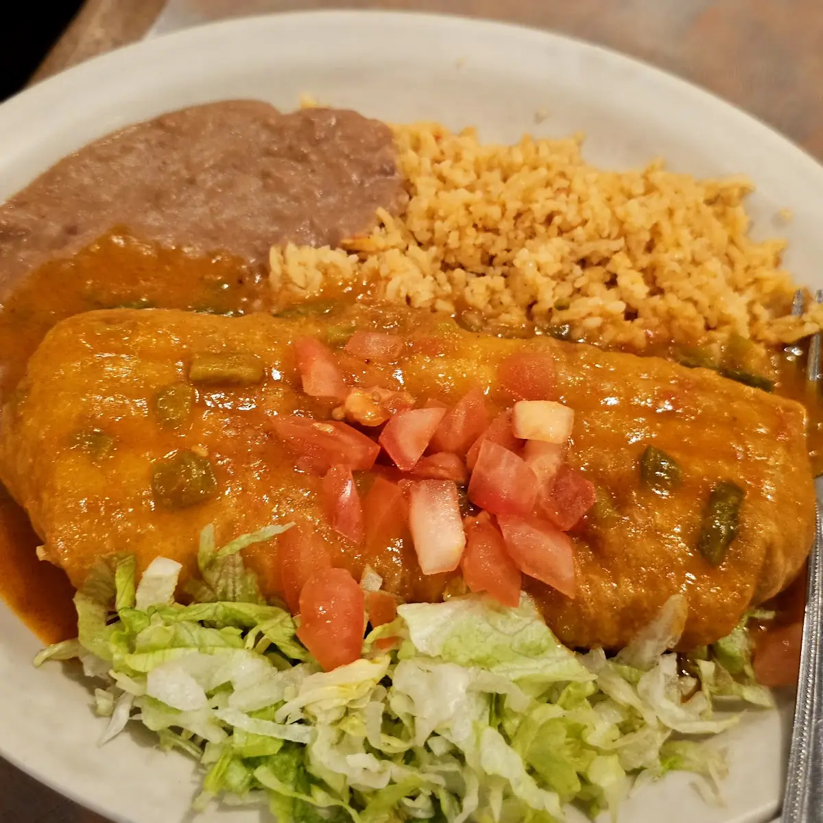 5 Combination Beef Burrito Cheese Enchilada Chile Relleno