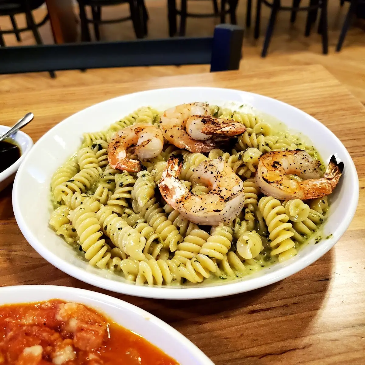 Shrimp and Pesto Pasta