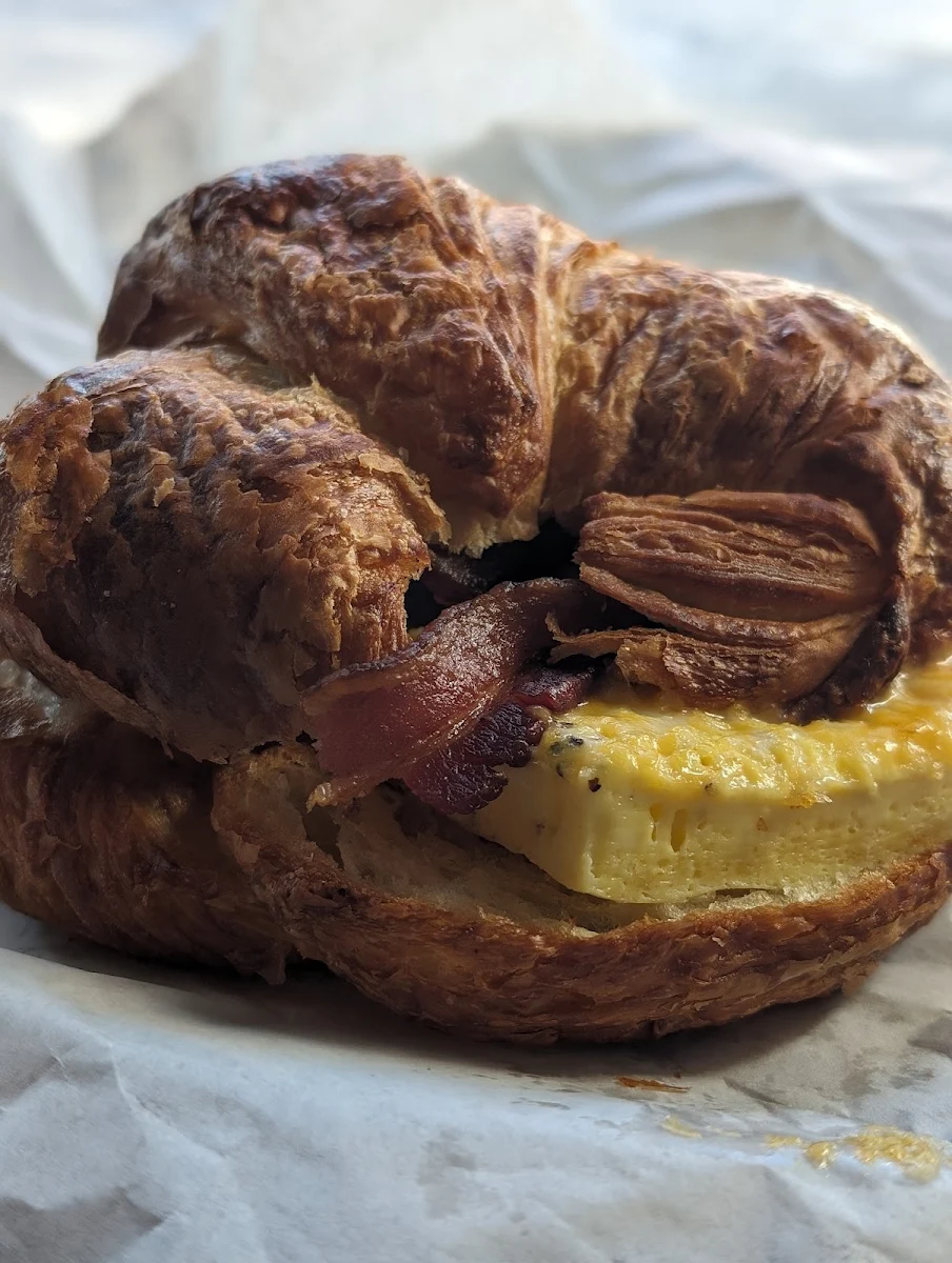 Croissant Breakfast Sandwich with Egg
