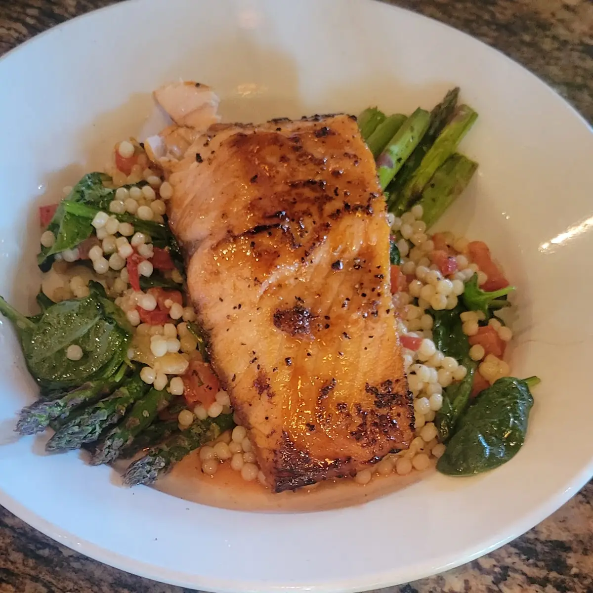 Enlightened Cherry Chipotle Glazed Salmon