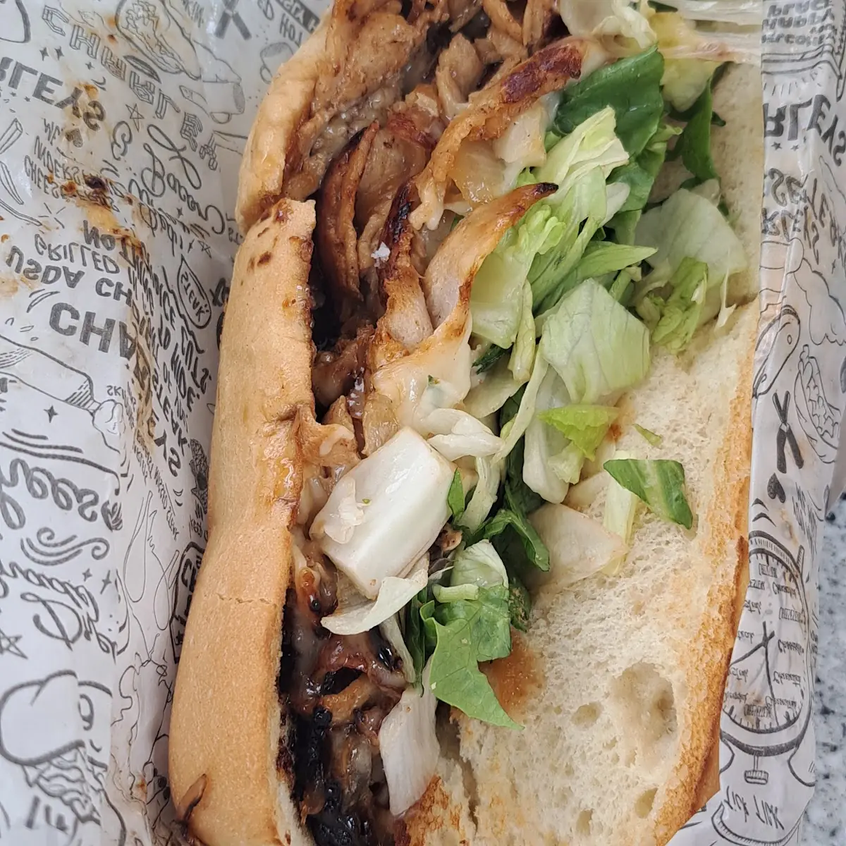 Teriyaki Chicken Cheesesteak