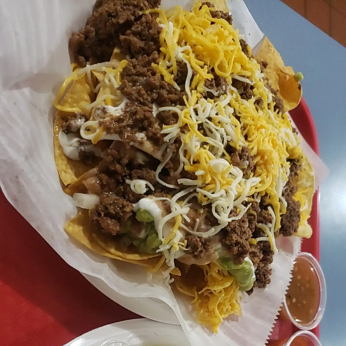 Super Nachos & Chicken Enchiladas