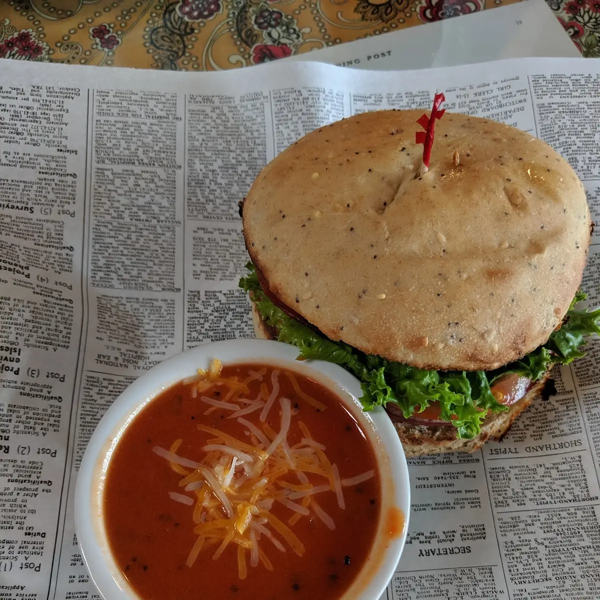 Mollman Pass with Tomato Basil Soup