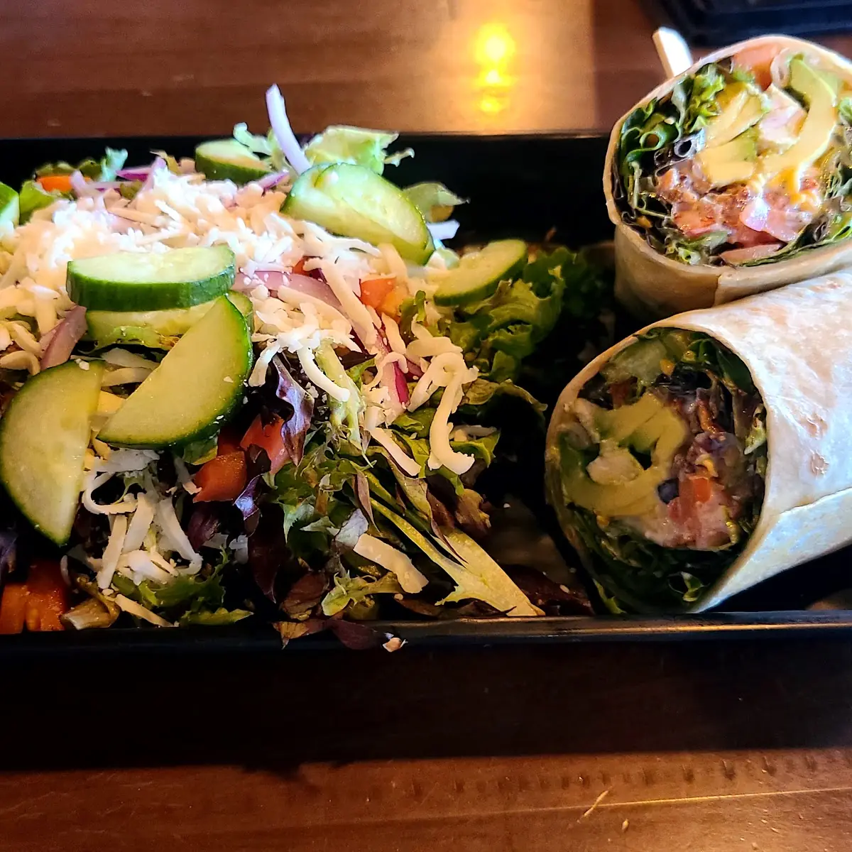 California Chicken Wrap & Side Salad