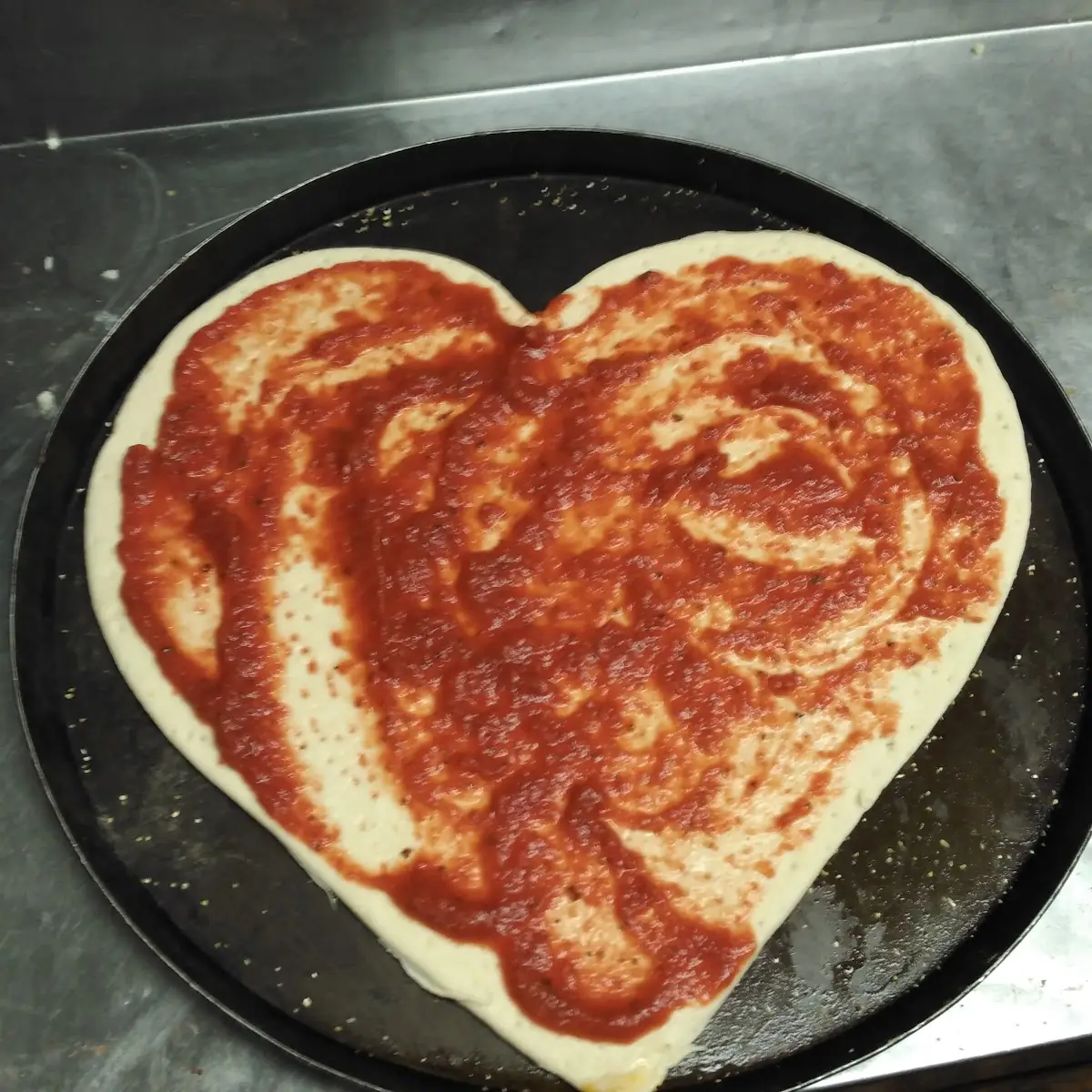 Heart Shaped Pizza