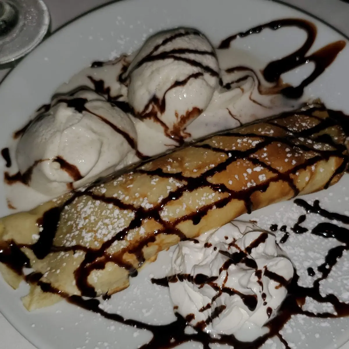 Vanilla Ice Cream and Whipped Cream