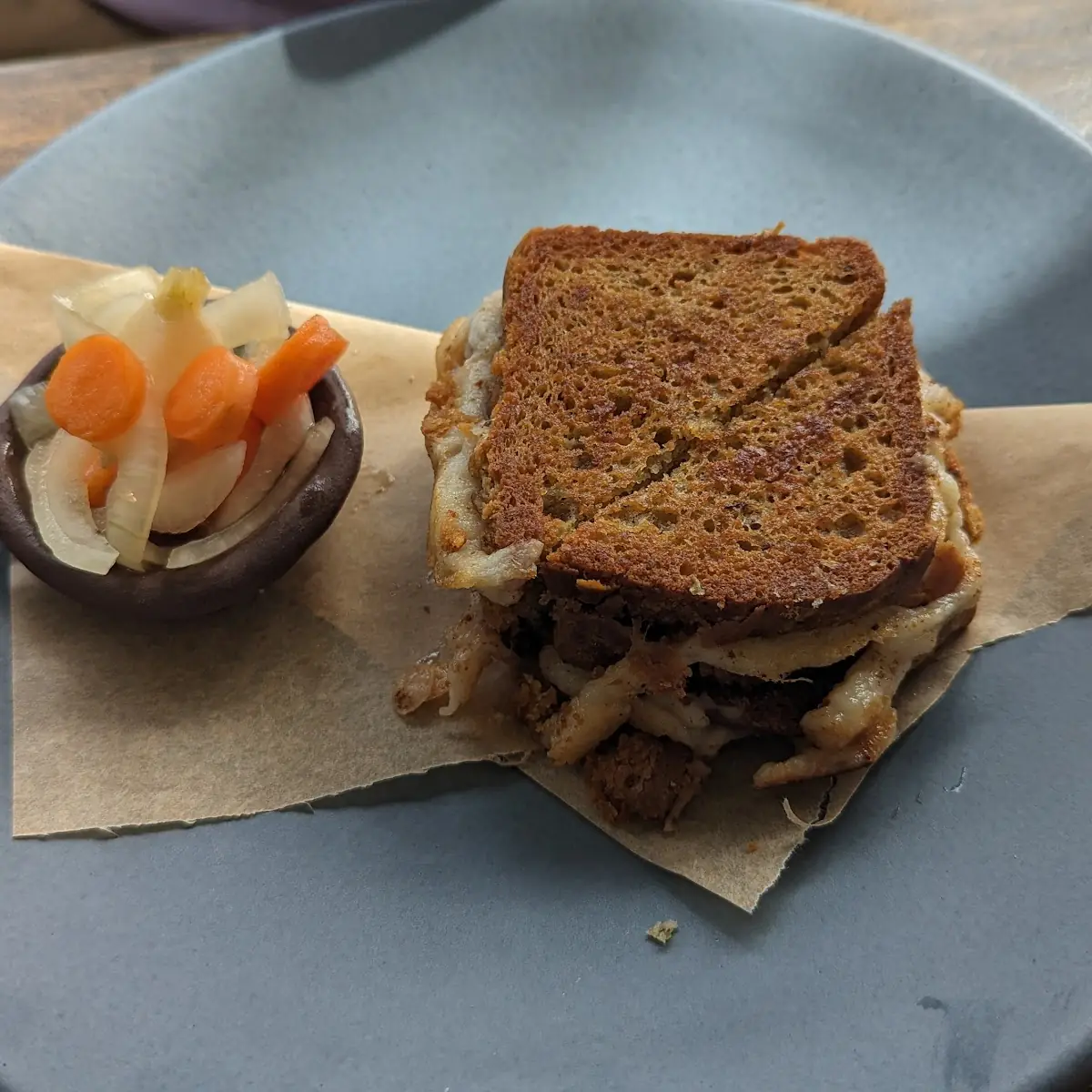 Grilled Cheese with Pickled Veggies