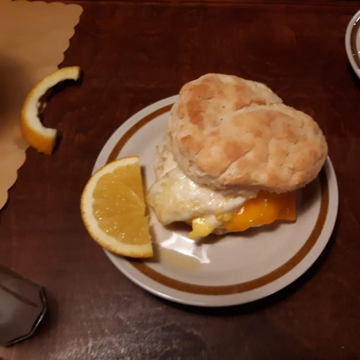 Fried Egg and Cheese Biscuit