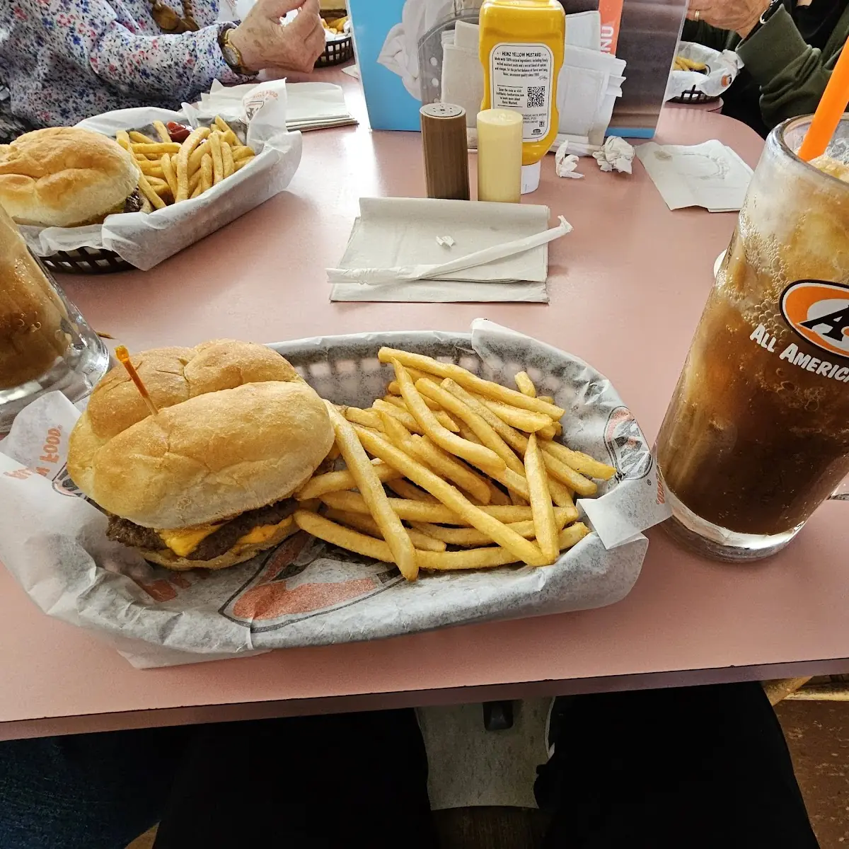 A&w Burger Combo