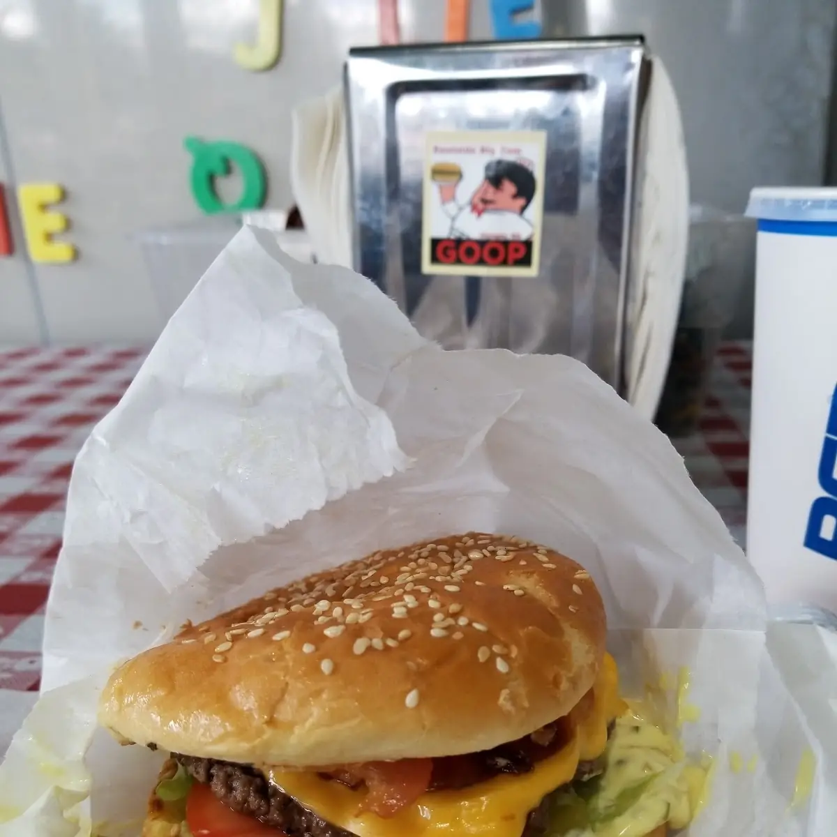 Bacon Burger with Goop