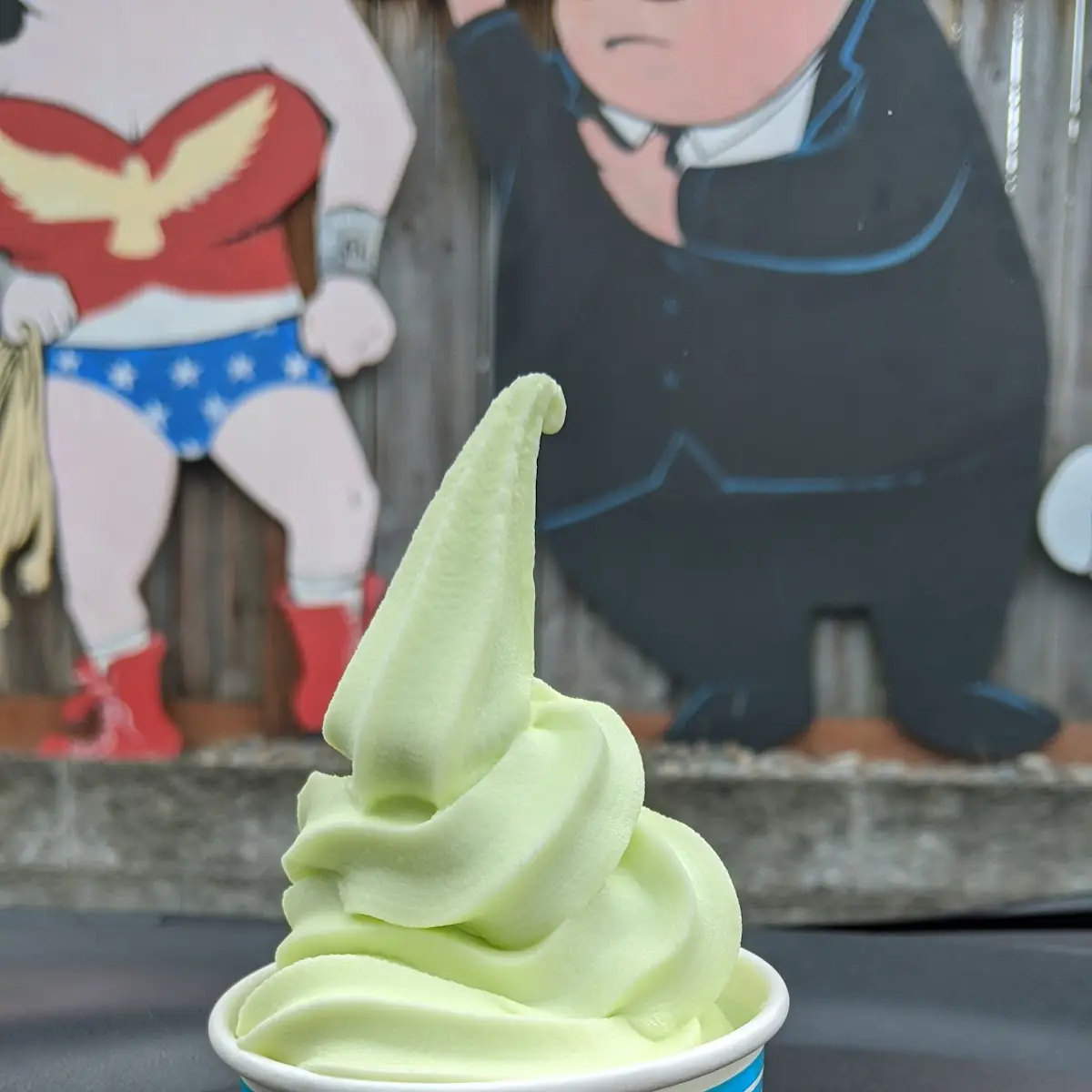 Lime Soft Serve Ice Cream