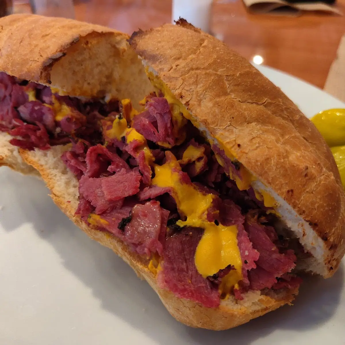 Hot Pastrami Sandwich