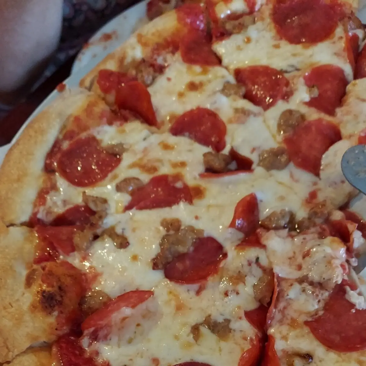 Pepperoni and Sausage Pizza